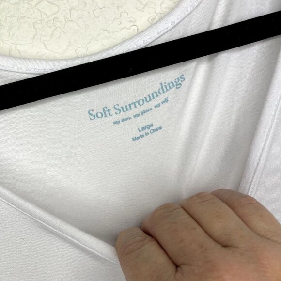 SOFT Surroundings Tunic Blouse "Beyond Basics" Lagenlook Boho - Picture 3 of 7